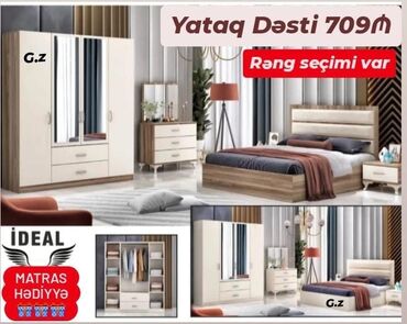 Divan və masa dəstləri: Təknəfərlik çarpayı, Dolab