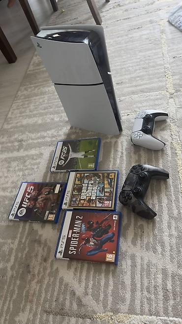 xbox one slim: PlayStation 5 (версия с дисководом) + комплект игр и 2 геймпада В — 2