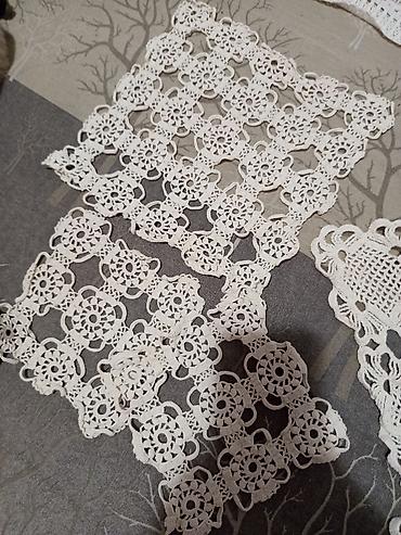 Kuhinjski tekstil: Milje. Heklani stolnjaci.Imam 7 istih 37cm precnik — 13