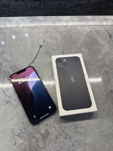 Apple iPhone: IPhone 13, Б/у, 128 ГБ, Midnight, Защитное стекло, Коробка, 78 % — 2