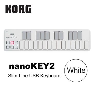 профессиональный синтезатор: Korg nanokey2 компактная миди клавиатура в комплекте шнур USB и чехол