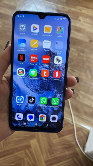 redmi note 8 qiymeti kreditle: Redmi Note 8, 64 GB, rəng - Göy, Barmaq izi, İki sim kartlı, Face ID