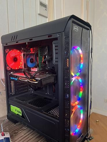 персональный компьютер: - Sistem blok: GameMax korpus, ön hissədə 3 RGB fan GPU: Rx 580 — 5