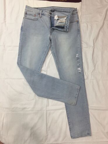теплые джинсы: Джинсы XS (EU 34), цвет - Голубой