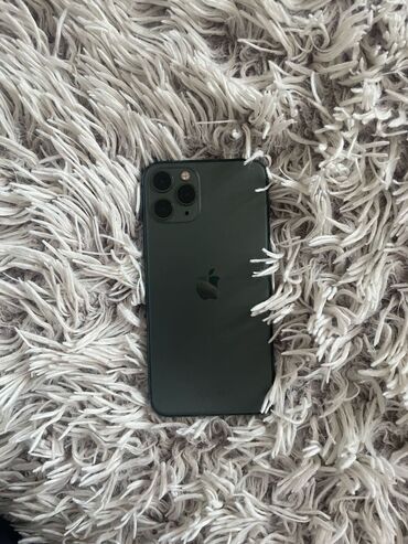 Apple iPhone: IPhone 11 Pro, Б/у, 64 ГБ, Matte Midnight Green, Чехол, 90 %