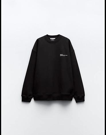 nike tech fleese: Свитшот черный с принтом Kate Moss - Цвет: черный - Крой: свободный — 1