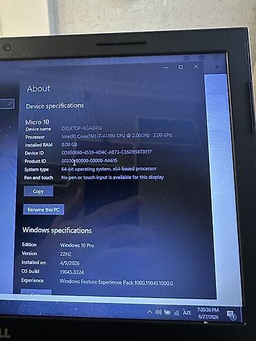 acer nitro 1: Dell noutbuk Texniki xüsusiyyətlər: - Prosessor: Intel Core i7-4510U — 2