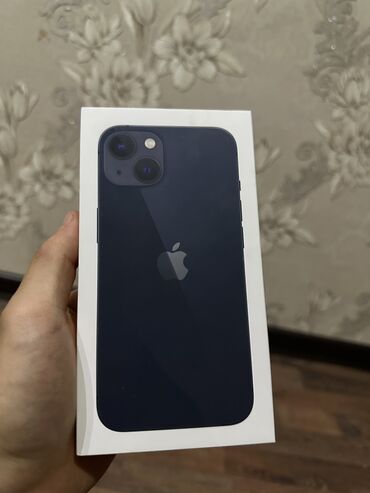 телефон apple: IPhone 13, Новый, 128 ГБ, Midnight, Кабель, Коробка, 100 %