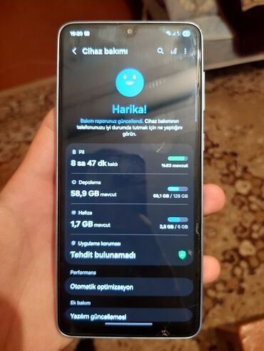 Samsung: Samsung Galaxy A52, 128 GB, rəng - Mavi, Barmaq izi — 9