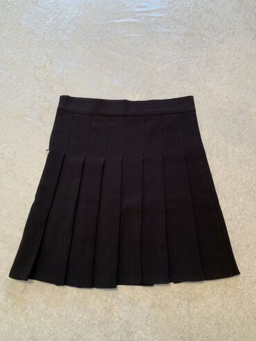 теннисная юбка в школу: XL (EU 42), цвет - Черный