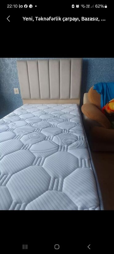 uwag carpayisi: Новый, Односпальная кровать, Без подьемного механизма, С матрасом, Без выдвижных ящиков, Азербайджан