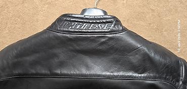 duti massimo: Dainese kožna moto jakna – crna, klasičan sportsko‑urbani kroj — 4