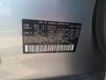 Subaru: Subaru Outback: 2020 г., 2.5 л, Вариатор, Бензин, Кроссовер — 9