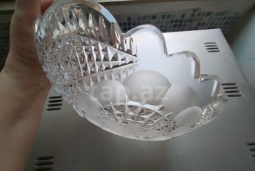 Meyvə qabları: Ваза Bohemia, Чехия -40 AZN. 2 хрустальные большие вазы советских — 7