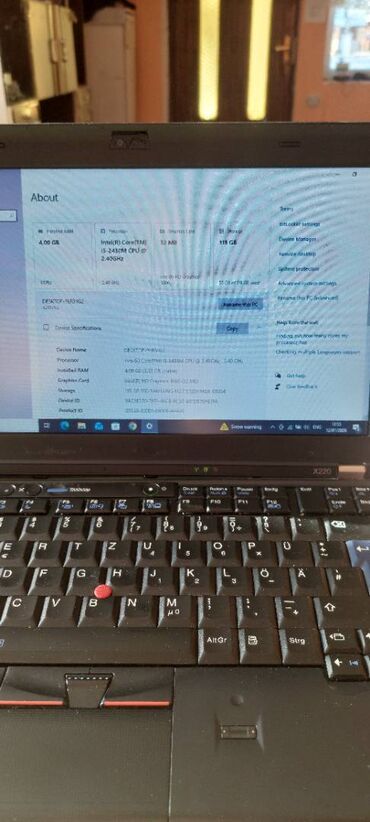 Lenovo: Intel Core i5, 4 GB OZU, 12 " — 5