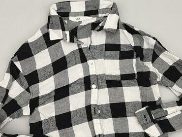 gruba koszula w kratę: Сорочка 11 р., стан - Хороший, візерунок - Клітинка, колір - Чорний