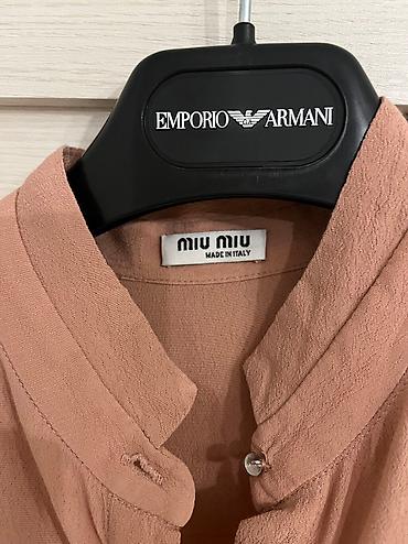 miu miu: Рубашка MIU MIU Prada. Оригинал. Размер 38(М). В идеальном состоянии — 3