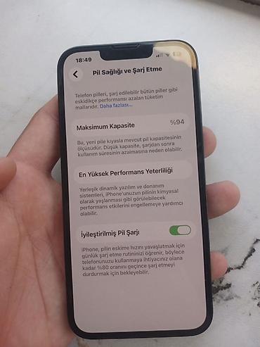 iphone 6s batarya: IPhone 13, 128 GB, Qara, Barmaq izi, Face ID — 1