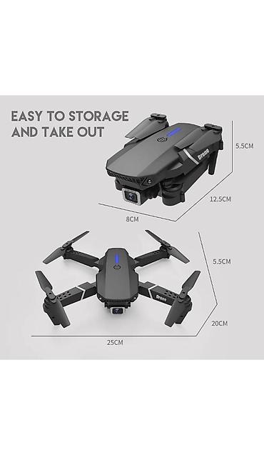 fiber optic internet modem: Qatlanan mini dron – Yeni e88 pro,pult ilə, çox ucuz qiymətə — 4
