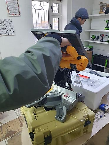 Инструменты для резки: Угларез Торцовочно-усовочная пила ROLF TOP-210QQ с верхним столом — 3