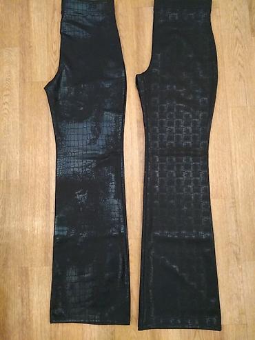 Брюки: Женские брюки (Корея) - Цвет: чёрный с благородным мерцающим принтом — 10