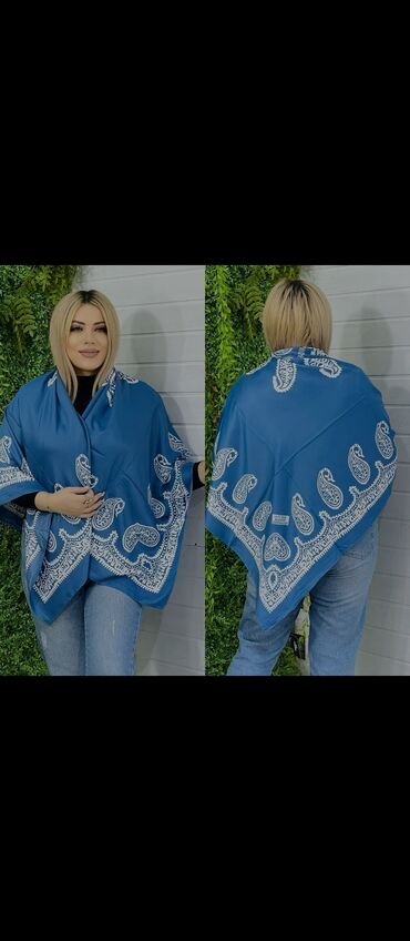 Baş geyimləri: Keyfiyyətli Ipək Kəlağayılar 25azn Razmeri 140/140sm Kenarlari tikisli — 10