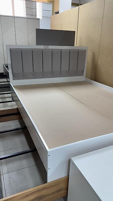 Спальные гарнитуры: Спальный гарнитур, Новый, Двуспальная кровать, Шкаф, Комод, ДСП, Бесплатная доставка, цвет - Серый — 21