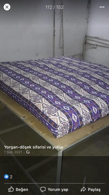 Sifarişlə əl işləri: Cehi̇zli̇k yorğan döşək #cehizlik #yun yorğan #yun döşək #yun balış — 5