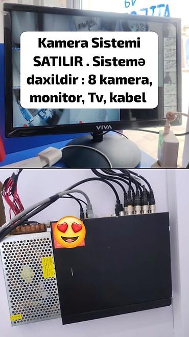 kamera monitörü: Kamera müşahidə sistemi satılır. Paketə daxildir: - 8 ədəd kamera - — 1