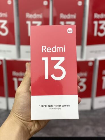 телфон ми: Redmi, Redmi 13, Новый, 256 ГБ, цвет - Золотой