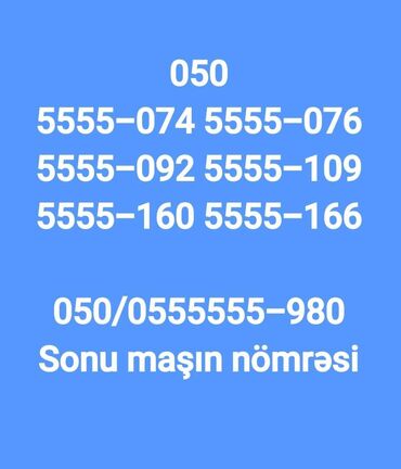 SİM-kartlar: Number: ( 050 ) ( 2106514 )
