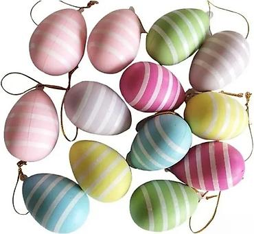 Praznična dekoracija: Tchibo set uskršnjih jaja – 12 komada - Dekorativna plastična jaja za — 6