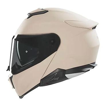 Oprema za bicikliste: Integralna motoristička kaciga – bež mat - Tip: integralna — 8
