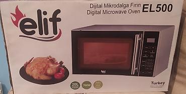 Mikrodalğalı soba Elif, Ayrıca dayanan, Mikrodalğalar ilə, rəng - Gümüşü, Yeni