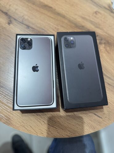 iphone 11pro телефон: IPhone 11 Pro Max, Колдонулган, 512 ГБ, Graphite, Коргоочу айнек, Кабель, Куту, Бөлүп төлөө менен, 91 %