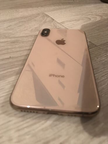 Apple iPhone: IPhone Xs, Б/у, 64 ГБ, Золотой, Чехол, 76 %