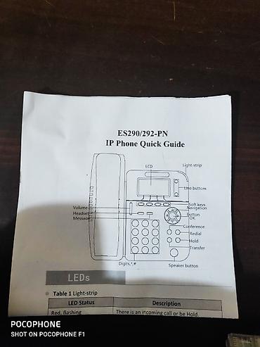 telefon satışı: Stasionar IP telefon satilir. Model Escene ES292-PN — 2