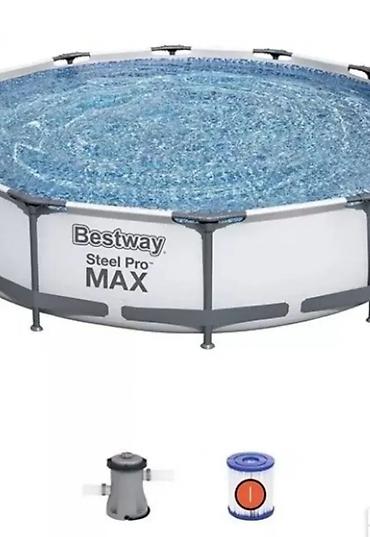 rostilj: Bestway Steel Pro MAX – okrugli nadzemni bazen sa čeličnim ramom - — 1
