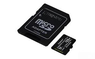 Memorijske kartice za kamere: Kingston microSD memorijska kartica 128 GB + SD adapter - Model — 12