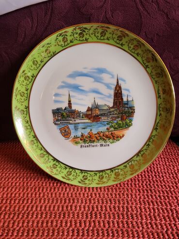 Slike i ramovi: Tanjir nov za zid,vintaz Frankfurt. Porcelanski nov tanjir za — 2