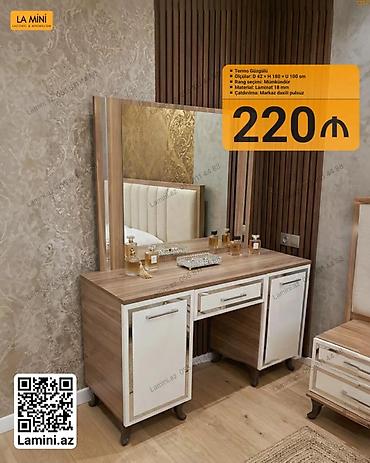 трюмо: Siyirməli, Polkasız, Sadə laminat, Zəmanətsiz, Kredit yoxdur, Pulsuz quraşdırılma — 1
