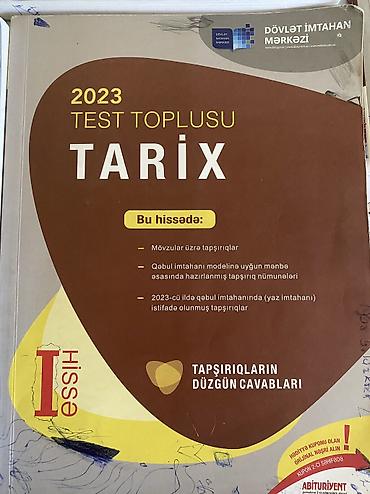 Спорт и хобби: Dim test kitablari yoplu 10 azn tekli qiymet 3 azn mekan xalqlar — 10