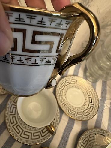 Кухонные принадлежности: Чайный набор, цвет - Белый, Керамика, Versace, 6 персон — 1