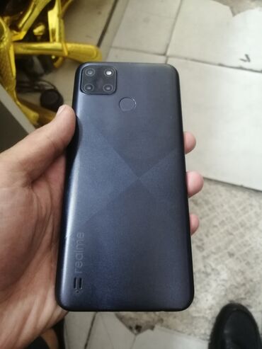 телефон айфон: Realme C21, 64 ГБ, цвет - Черный, Сенсорный, Отпечаток пальца, Две SIM карты