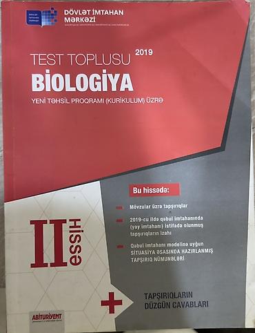 informatika 10 cu sinif pdf: Məhsul: “Test Toplusu – Biologiya (II hissə), 2019” — 1