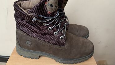 мужские кожаные ботинки: Ботинки Timberland TBL 73 Темно-коричневые кожаные ботинки high top с