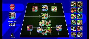 EFootball hesabı üçün hazır “Arsenal” temalı komanda quruluşu və — 1