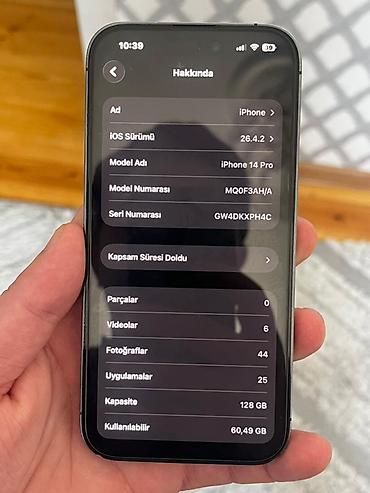 Apple iPhone: IPhone 14 Pro, Qara, Face ID — 10