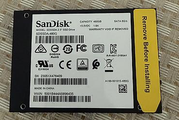 ssd 2 5: SanDisk SSD Plus 2.5" SATA III SSD - Model: SDSSDA-480G - Tutum: 480 — 2