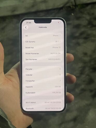 Apple iPhone: IPhone 13, 128 GB, Ağ — 8